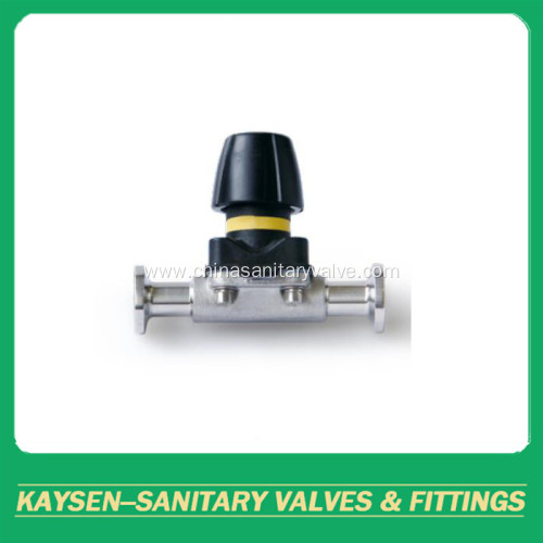 DIN Hygienic Mini manual diaphragm valves clamp end